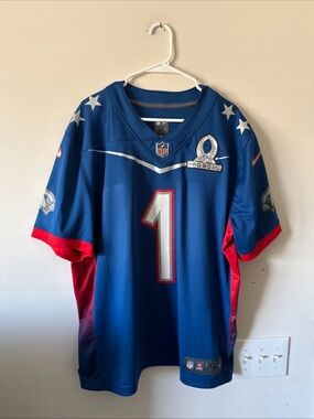 NFL Blue Red Pro Bowl Jersey #1